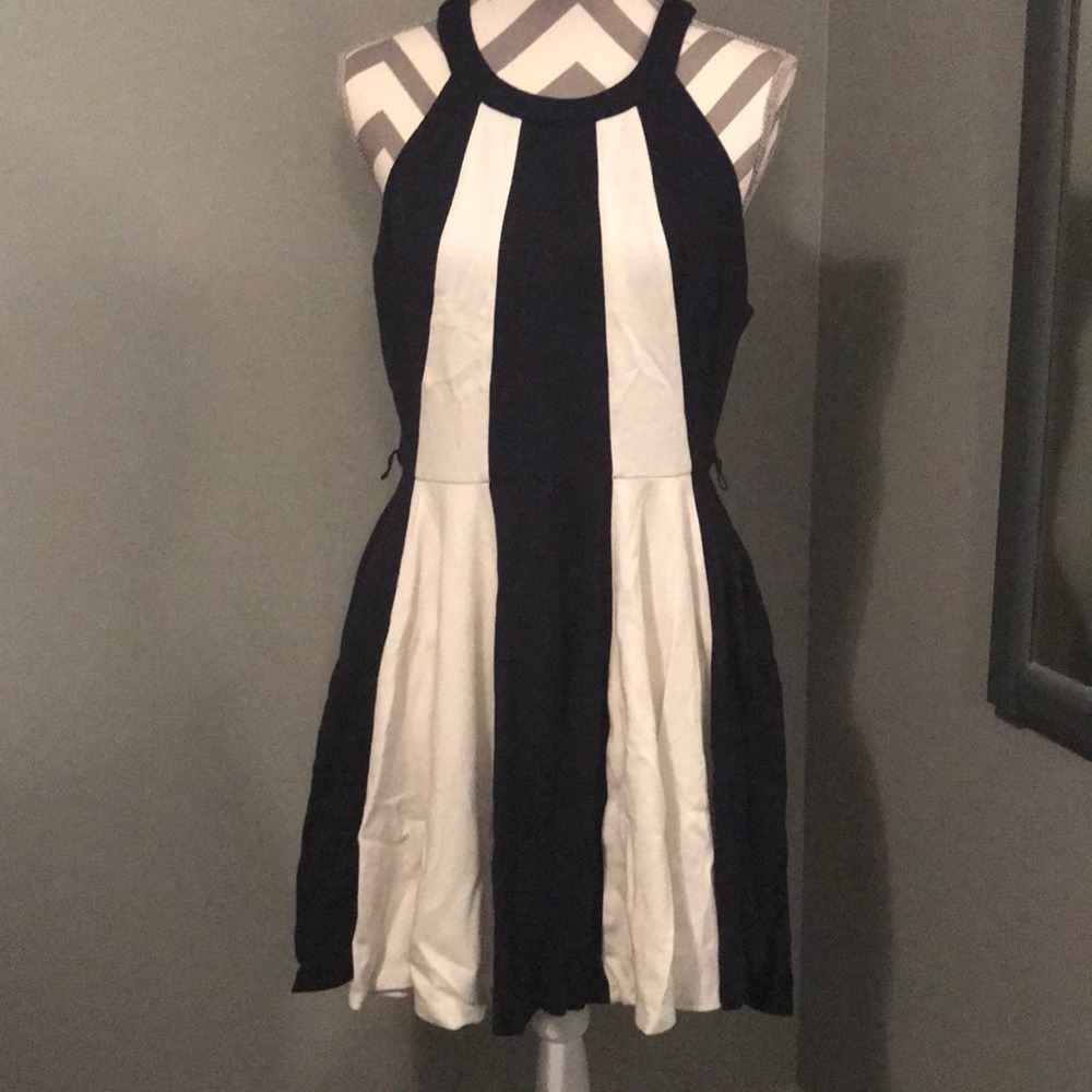 Blue & White Striped Dress
